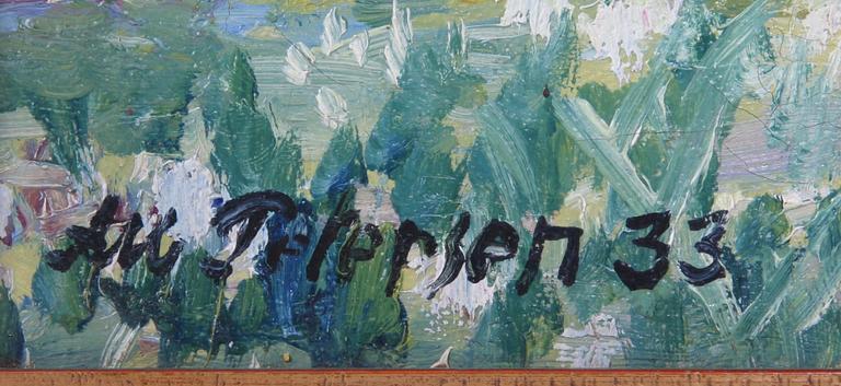 PETERSEN, ALBERT, olja på duk, sign o dat -33.