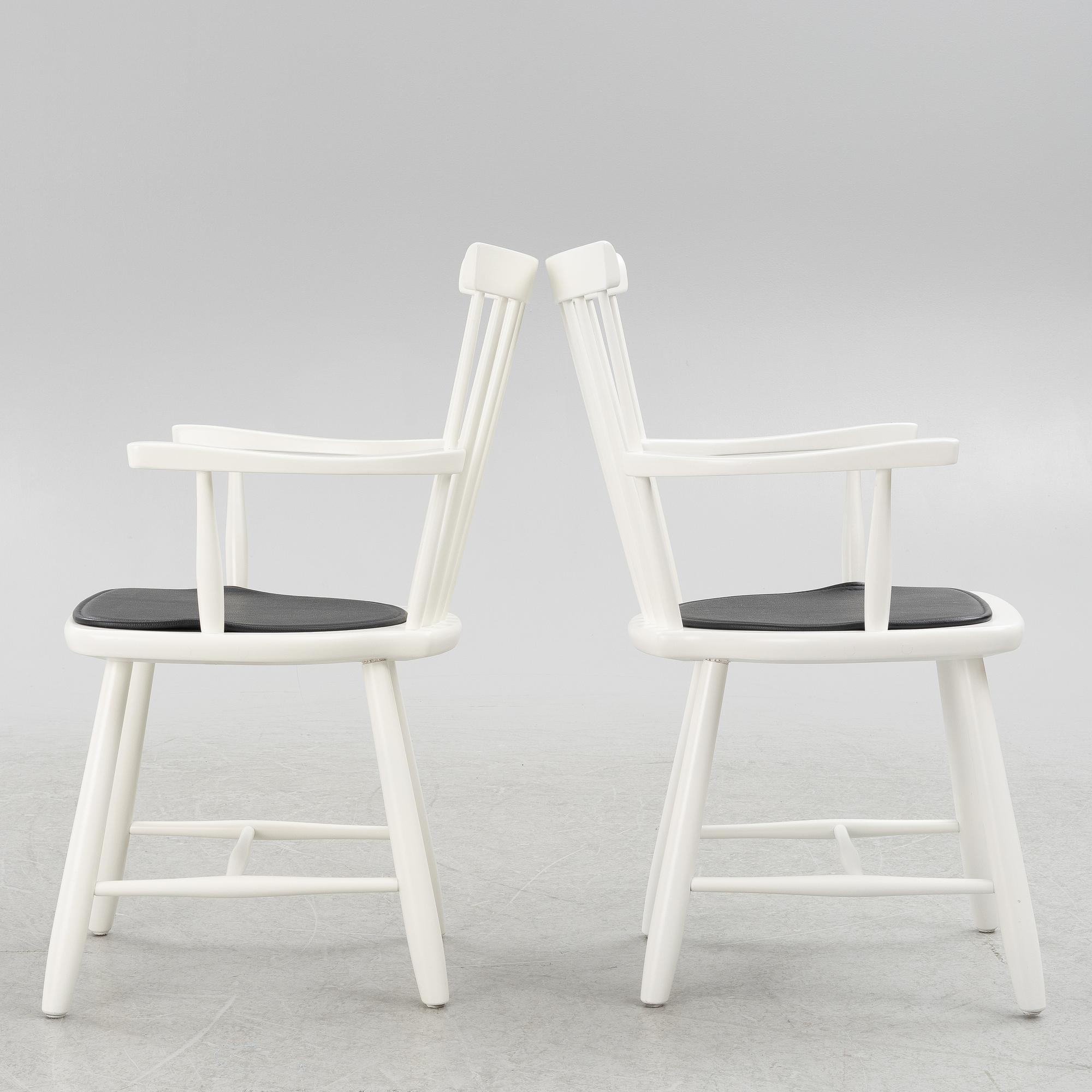 Carl Malmsten, karmstolar, ett par, "Lilla Åland", Stolab.1999.