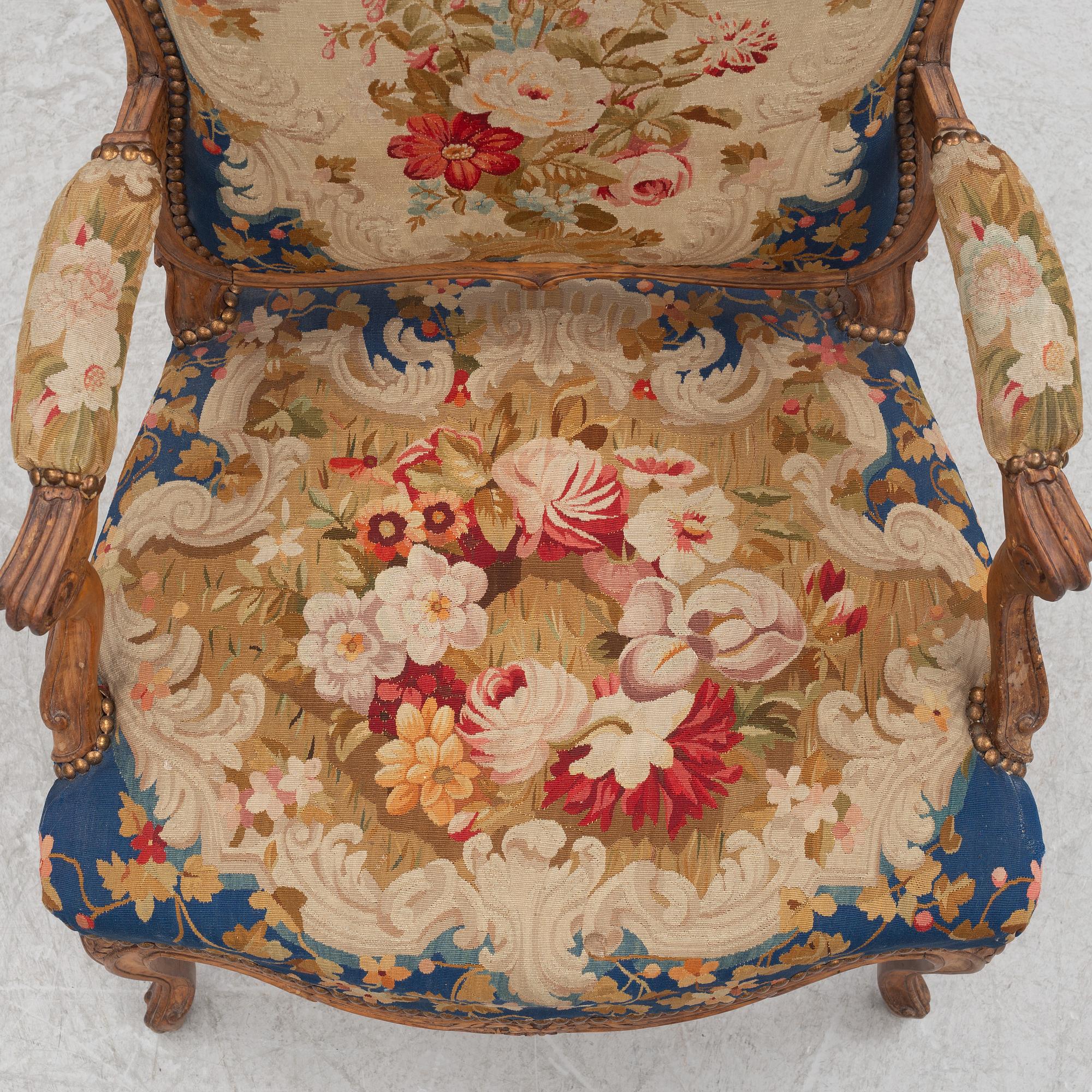 Karmstol, Louis XV, 1700-talets mitt.
