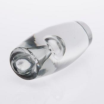 GLASSKULPTUR / VAS, glas, "Tokio", signerad Tapio Wirkkala Iittala -55.