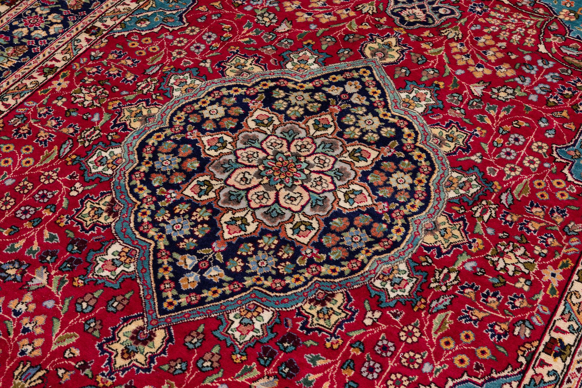 Carpet, Tabriz, approx. 310 x 198 cm.