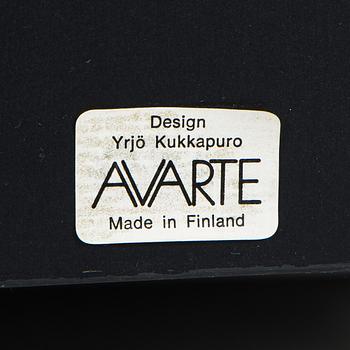 Yrjö Kukkapuro, A pair of 1980s 'Experiment' open armchairs for Avarte, Finland.