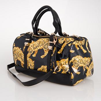 VERSACE, Väska,  Hibiscus Leopard Print Duffel Bag.