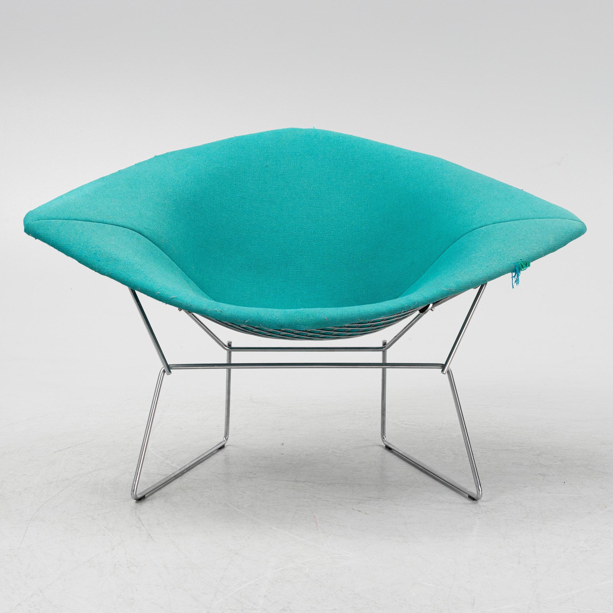Harry Bertoia, a 'Diamond Chair Wide' 1950s/60s. Knoll International.