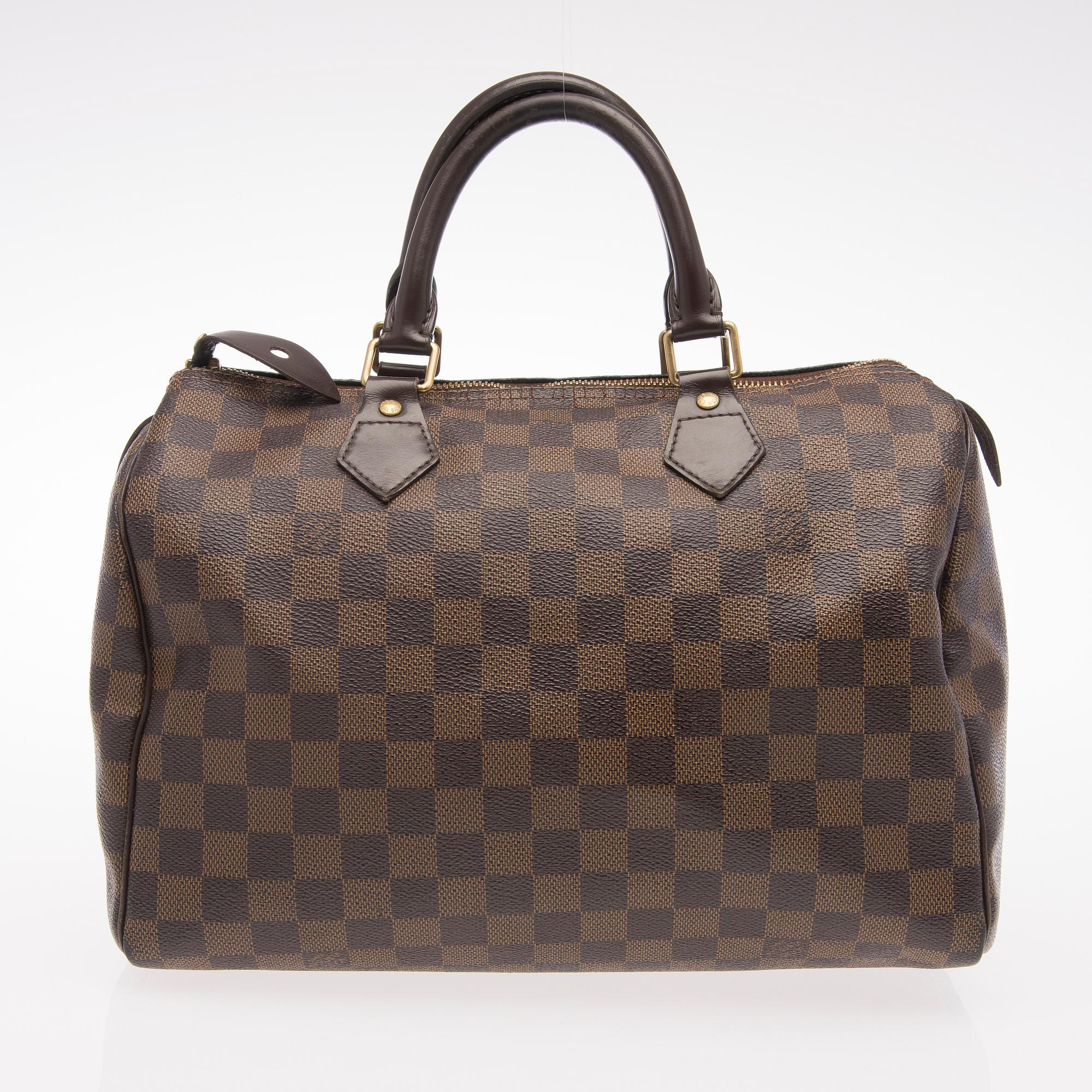 Damier Ebène Speedy 30 Bag.