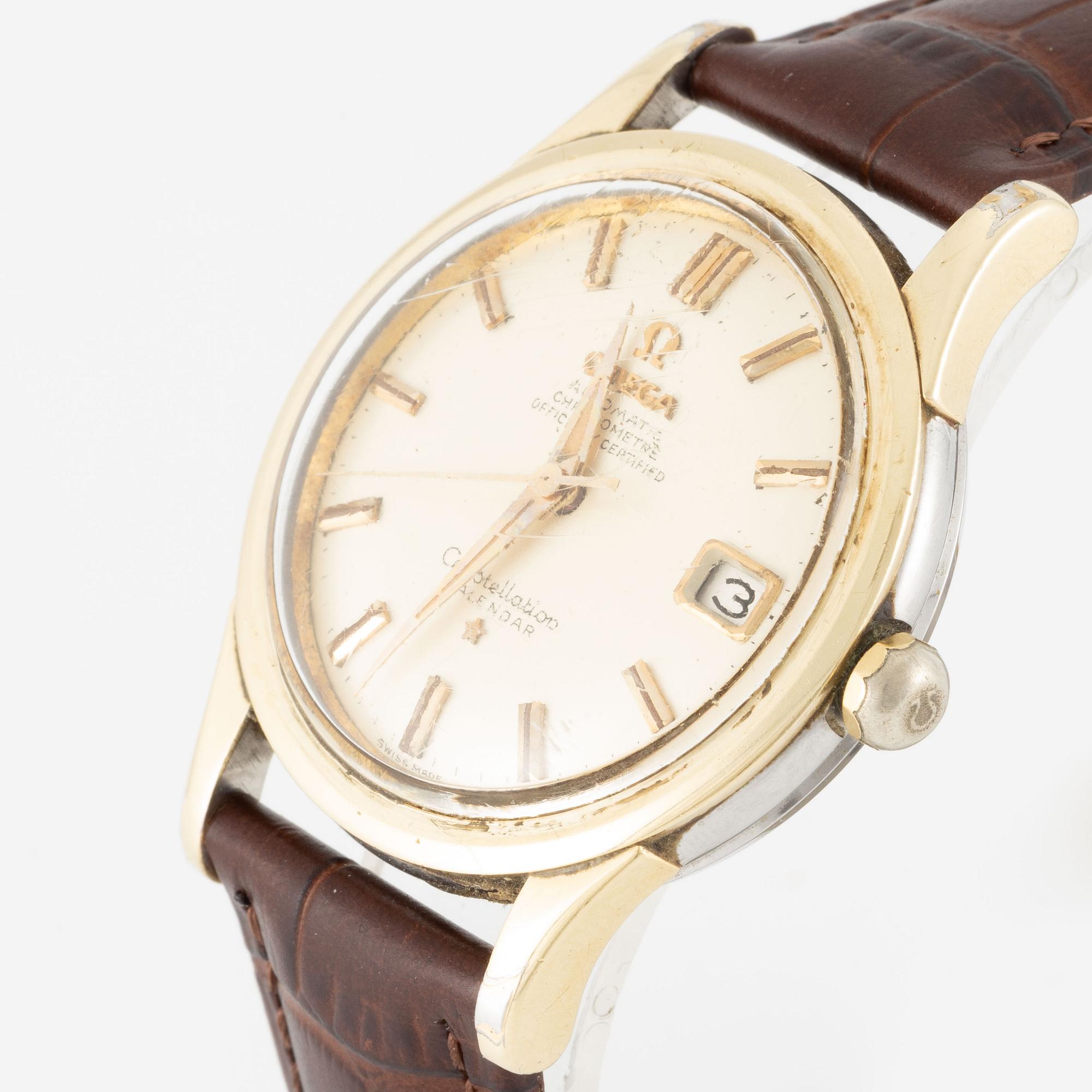 Omega, Constellation, Calendar, Chronometer, wristwatch, 35 mm.
