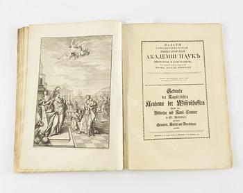 Tre vackra kart- & planschverk över St. Petersburg m.m., 1753, 1741 och 1739.