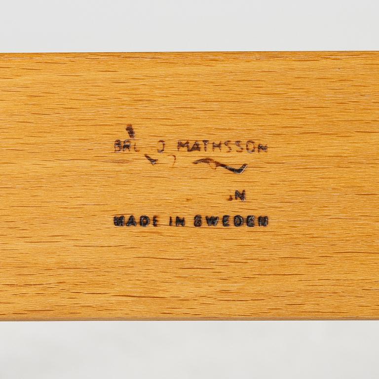 Bruno Mathsson, armchair, "Mina", Mathsson International, second half of the 20th century.