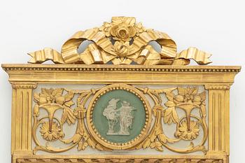 Mirror, late Gustavian, circa 1800.