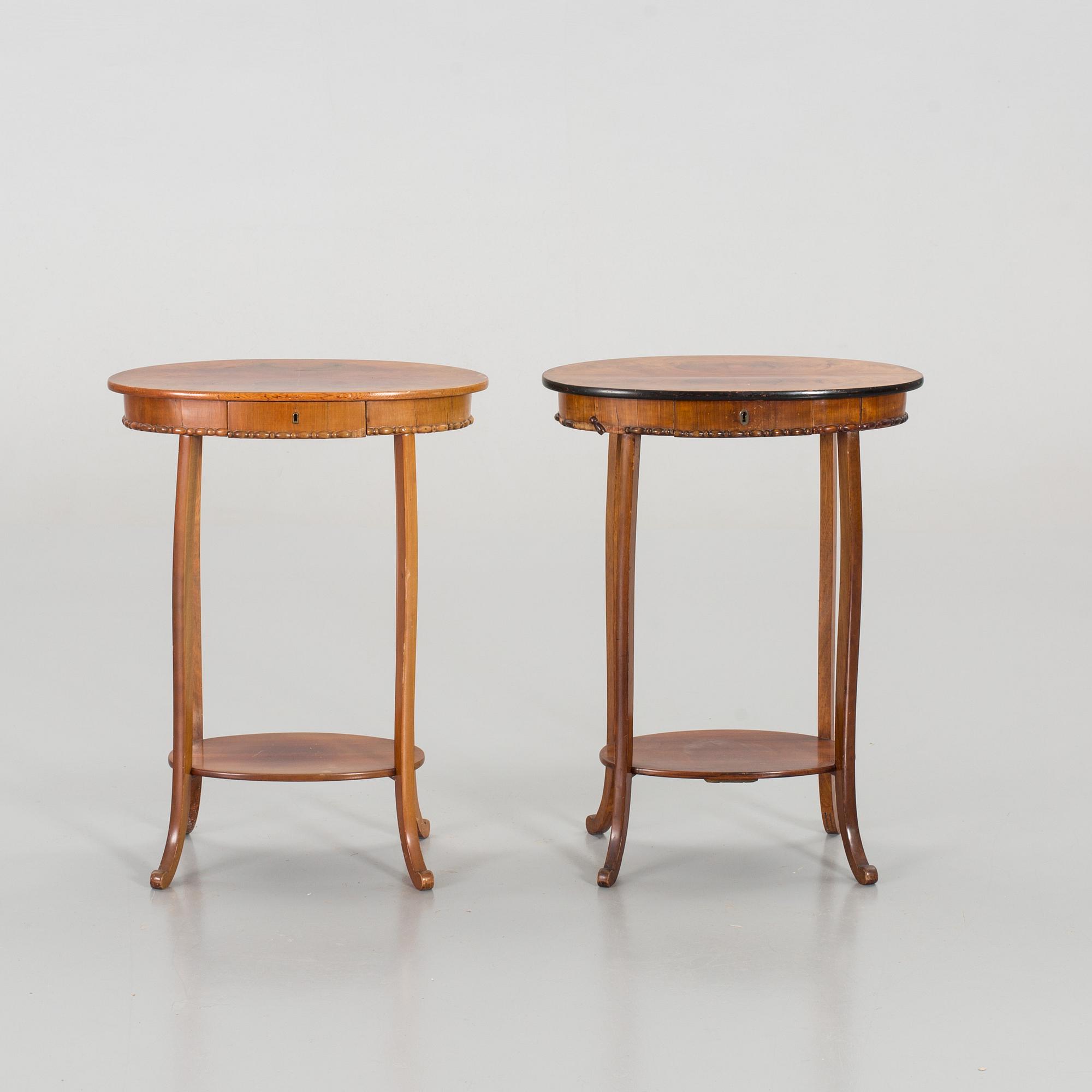A pair of Neo-Rococo side tables later part of the 20th century.
