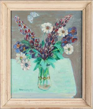 OKÄND KONSTNÄR, olja på duk, signerad Svanberg och daterad 45.