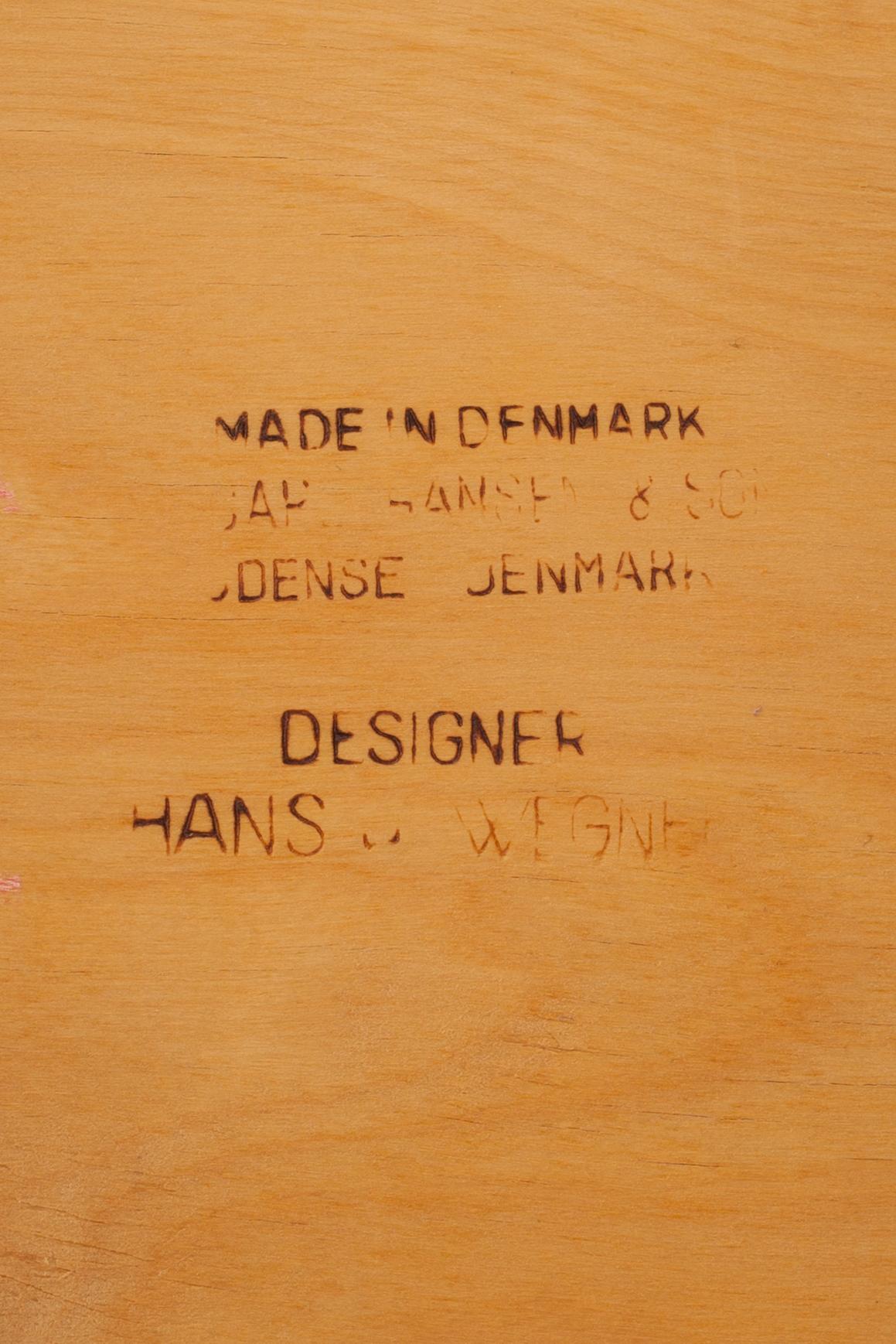 STOLAR, 4 st,"CH-30", Hans J. Wegner, Carl Hansen & Son, Danmark 1950-60-tal.