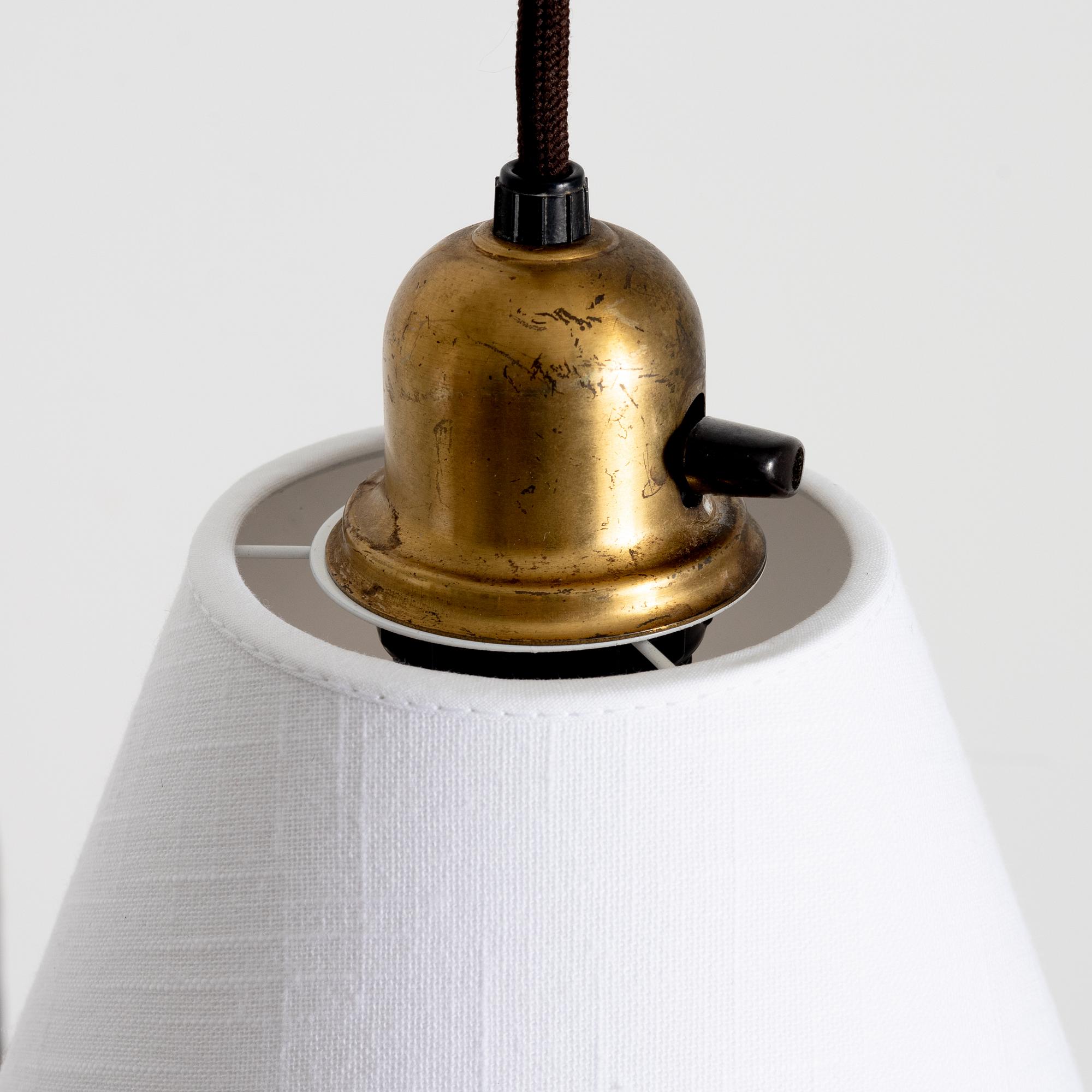 Cebe, a pair of model "3726" wall lamps, Svalöv, 1940s.