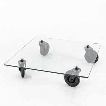Gae Aulenti, Coffee table, "Table with Wheels", Fontana Arte, Italy late 20th century/21st century.