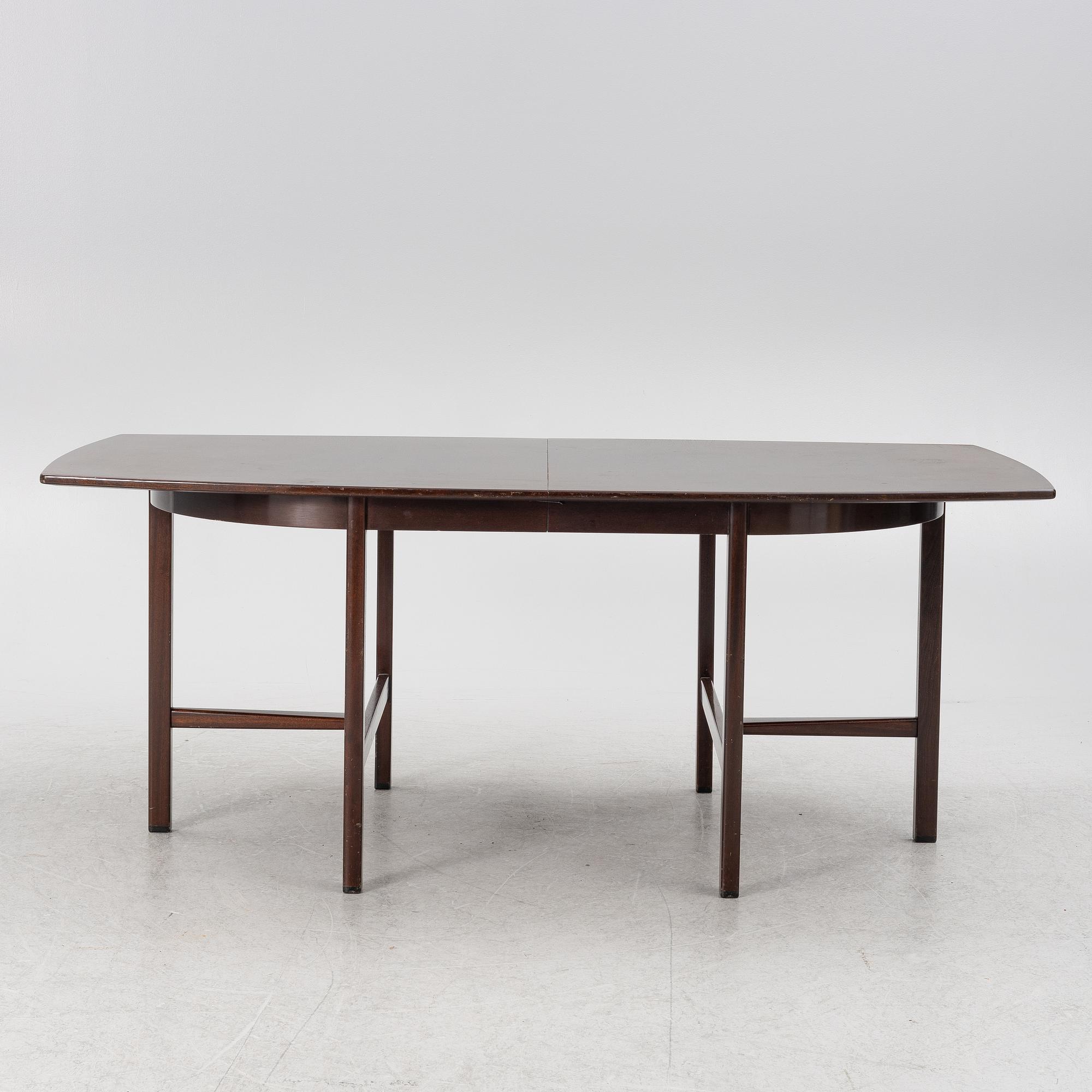 David Rosén, dining table with 6 chairs, "Triva-diné", Nordiska Kompaniet's workshops, Nyköping.