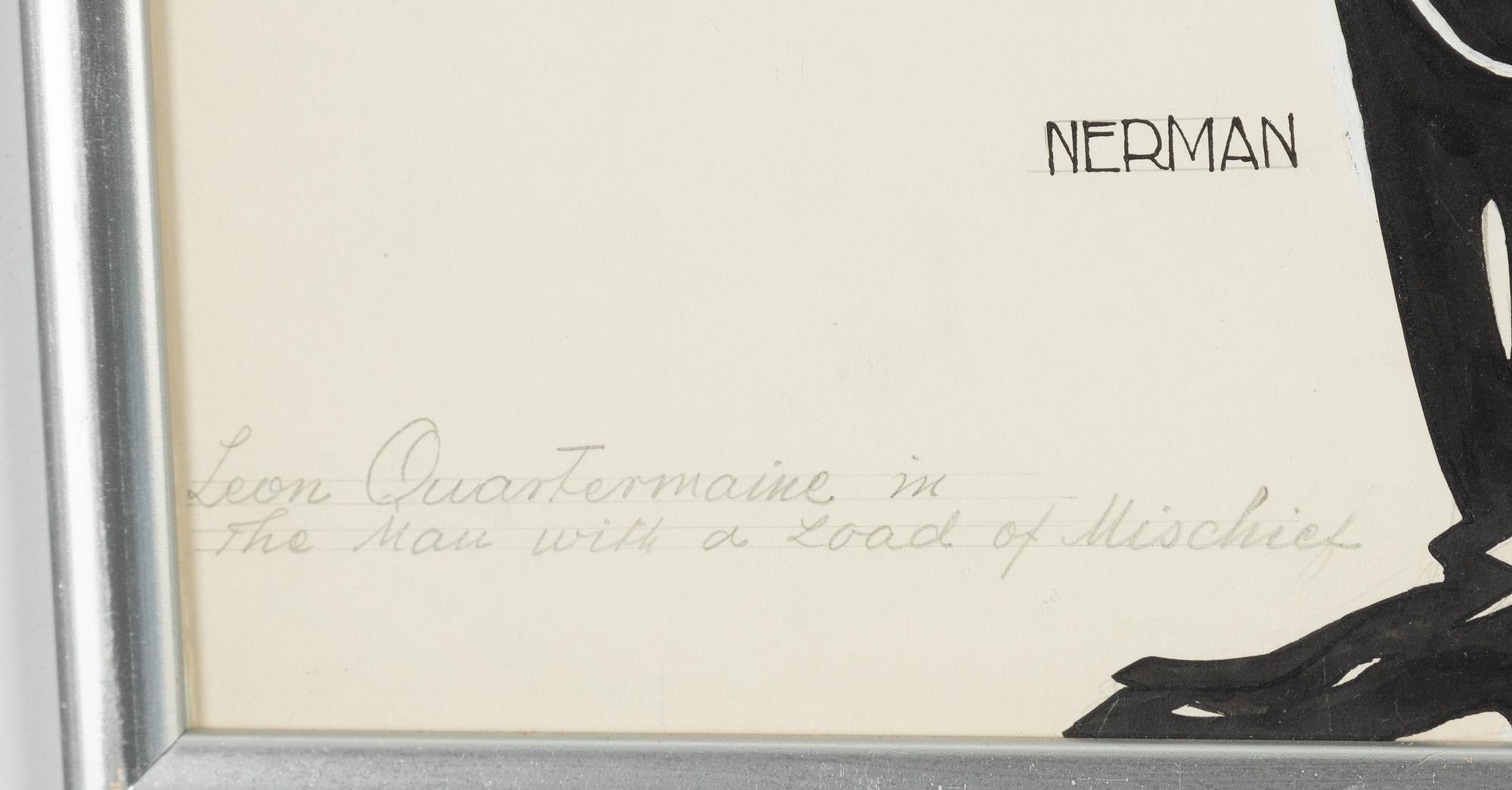 Einar Nerman, ink drawing, signed.