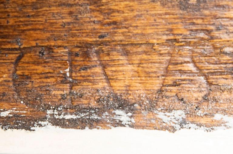 Carl Johan Wadström, a pair of signed late Gustavian signed stools.