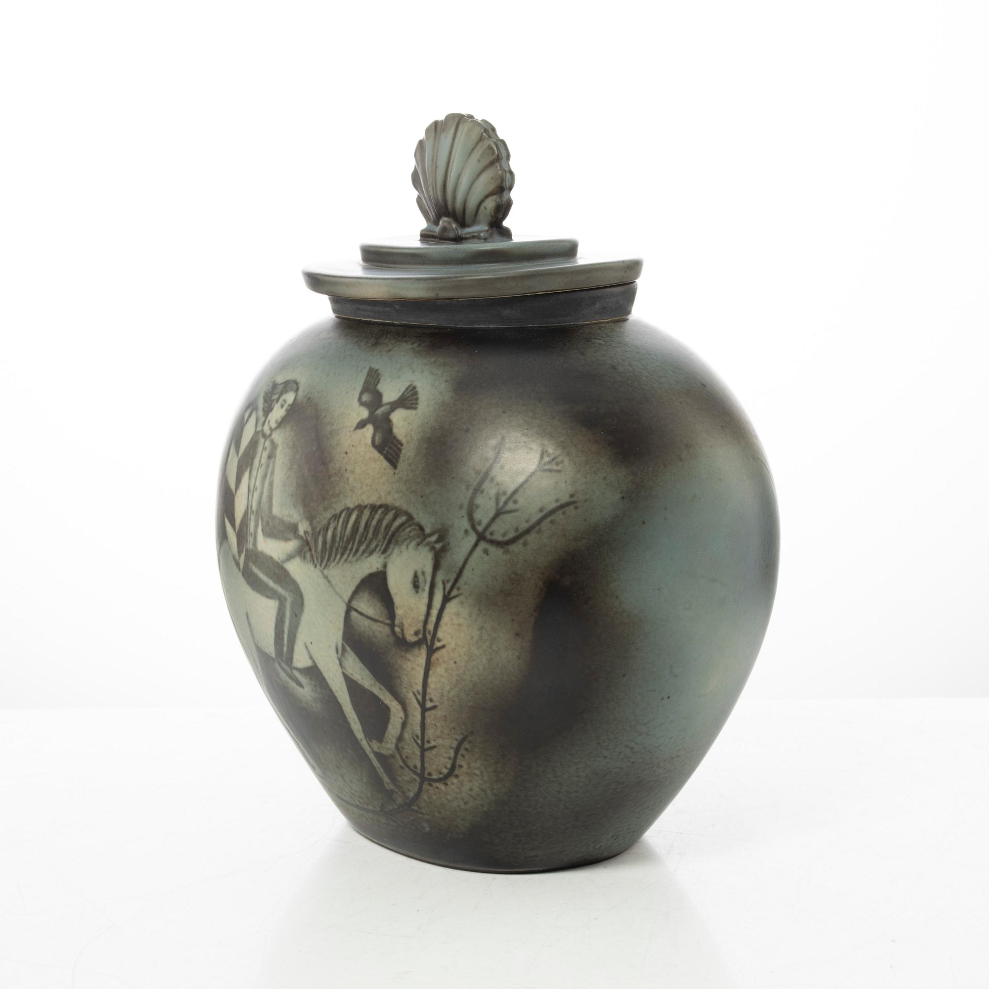 Gunnar Nylund, a "Flambé" urn, mid 20th century.