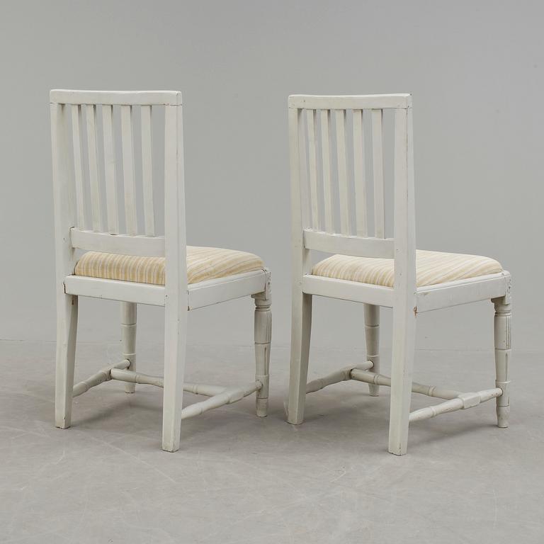 STOLAR, ett par, gustavianska, 17/1800-tal.