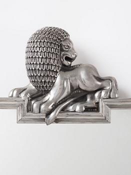 Anna Petrus, An Anna Petrus pewter mirror, Svenskt Tenn, Sweden 1929.