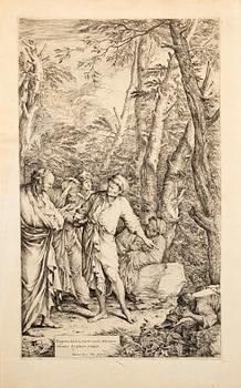 Salvator Rosa, *Diogenes kastar sin skål', ca 1651.