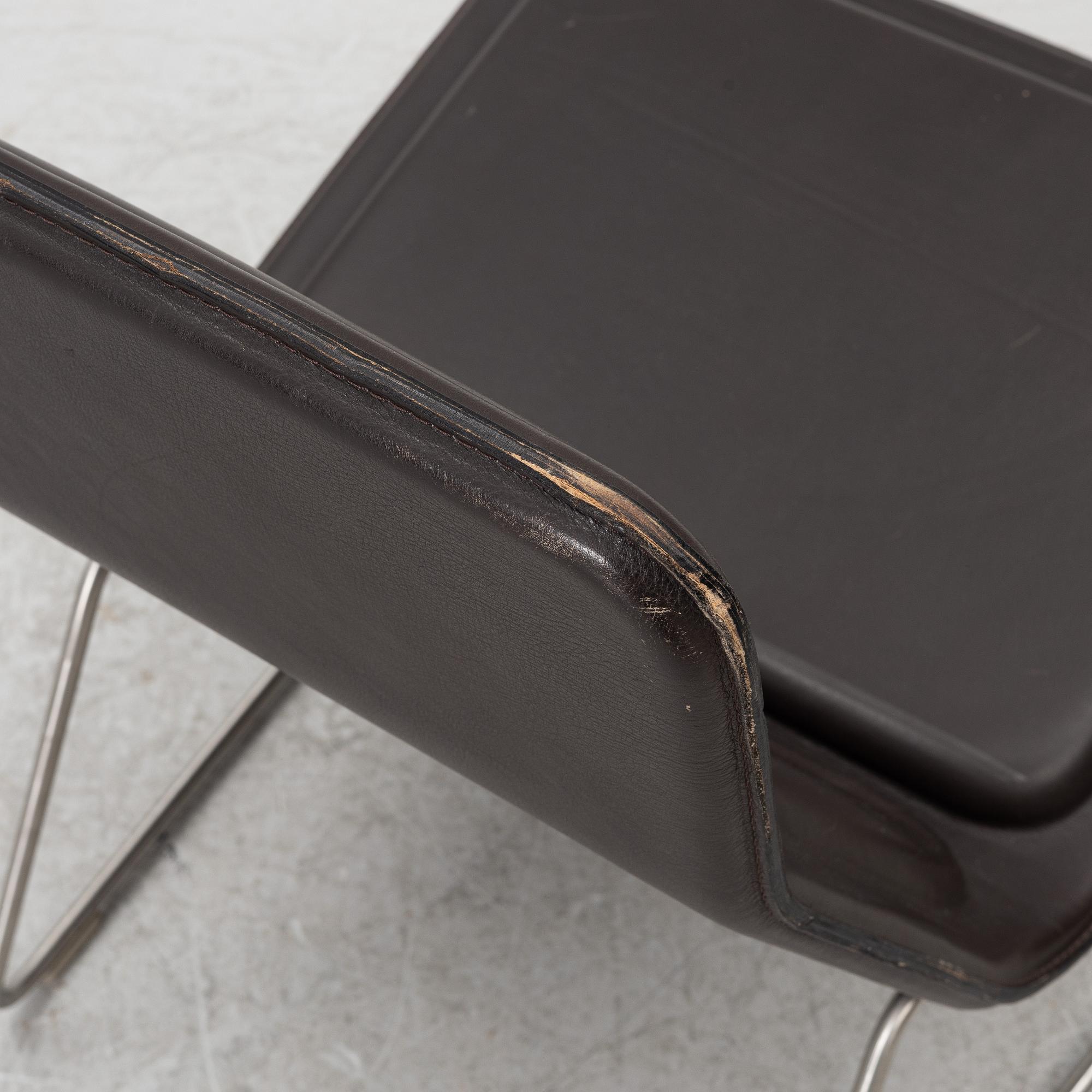 Jasper Morrison, An armchair, "Low and Pad", Cappelini, Italy.