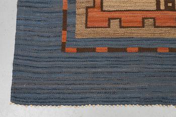 A carpet, flat weave, ca 359 x 247 cm, Sweden.