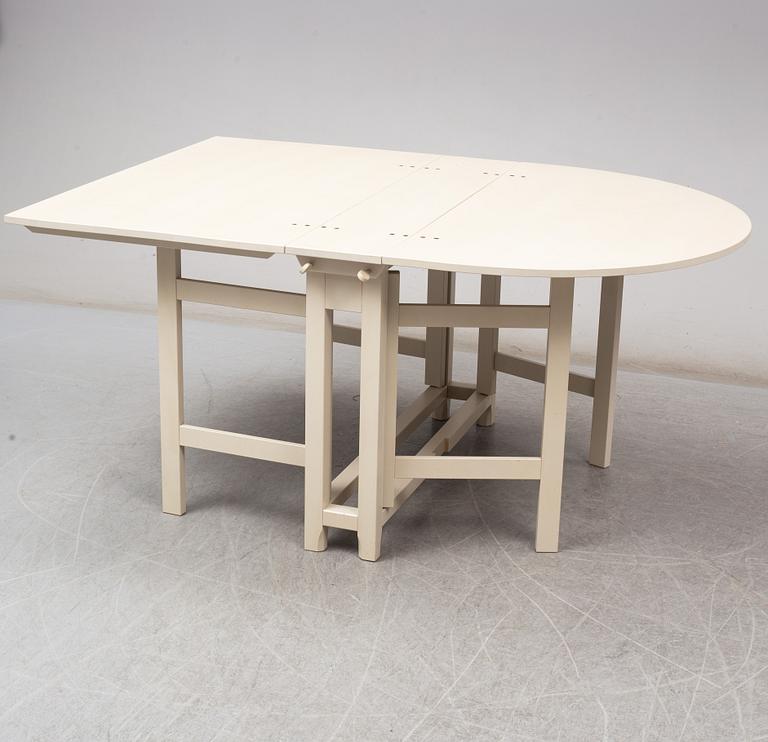 A pair of Swedish painted flap tables "Bergslagen" from IKEA's 18th century collection.