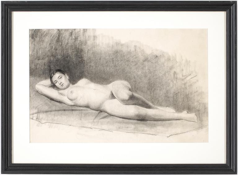 ROBERT THEGERSTRÖM, kol på papper, ej signerad.