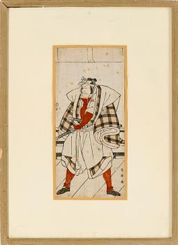 JAPANSKA TRÄSNITT, 2st, Miyagawa Shuntei och Utagawa Ichiyuasai Kuniyoshi, träsnitt, 1800-tal.