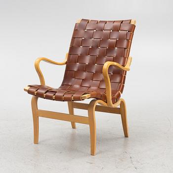 Bruno Mathsson, a beech wood  'Eva' easy chair from Firma Karl Mathsson 1971.