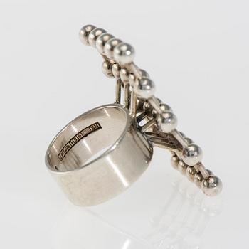 RING, silver 916. Heikki Kaksonen, Kaunis Koru, 1965. Vikt ca 10,1 g.