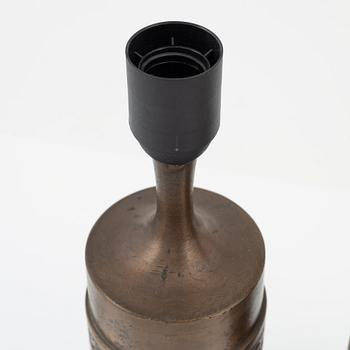 Stig Blomberg, bordslampor, ett par, brons, 1900-talets andra hälft.