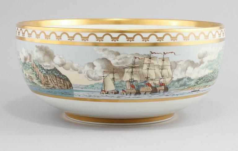 SKÅL, porslin, Amerikanska frihetsskriget, Royal Copenhagen, numrerad 1891/2500.