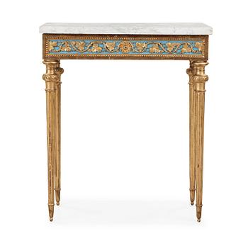 1186. A Gustavian late 18th century console table attributed to Pehr Ljung.