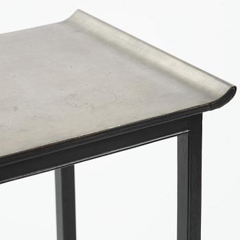 Firma Svenskt Tenn, a pewter top tea table model "A 423", Stockholm, 1930s.