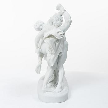 Johan Peter Molin, efter, sculpture, Parian, "The Belt Bucklers".