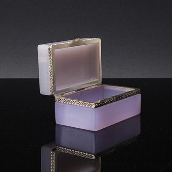 A FRENCH GLASS BOX, first half of 20 th century.