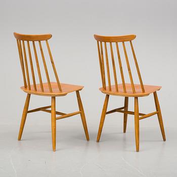 STOLAR, ett par. "Fanett", Ilmari Tapiovaara, Edsbyn, 1960-tal.