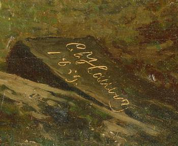 CARL HALLBERG, olja på duk, sign o dat 1859.