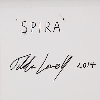 TILDA LOVELL, mixed media on paper, signed and dated 2014 on verso.