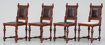 MATSALSGRUPP, 5 delar,  nyrenässans. 1800/1900-tal.