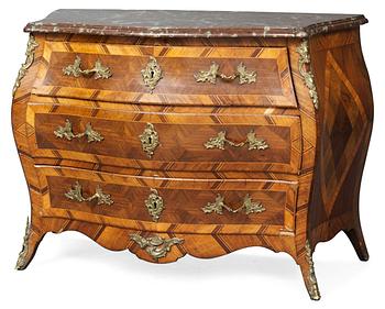 859. A Swedish Rococo commode by A. Hult.