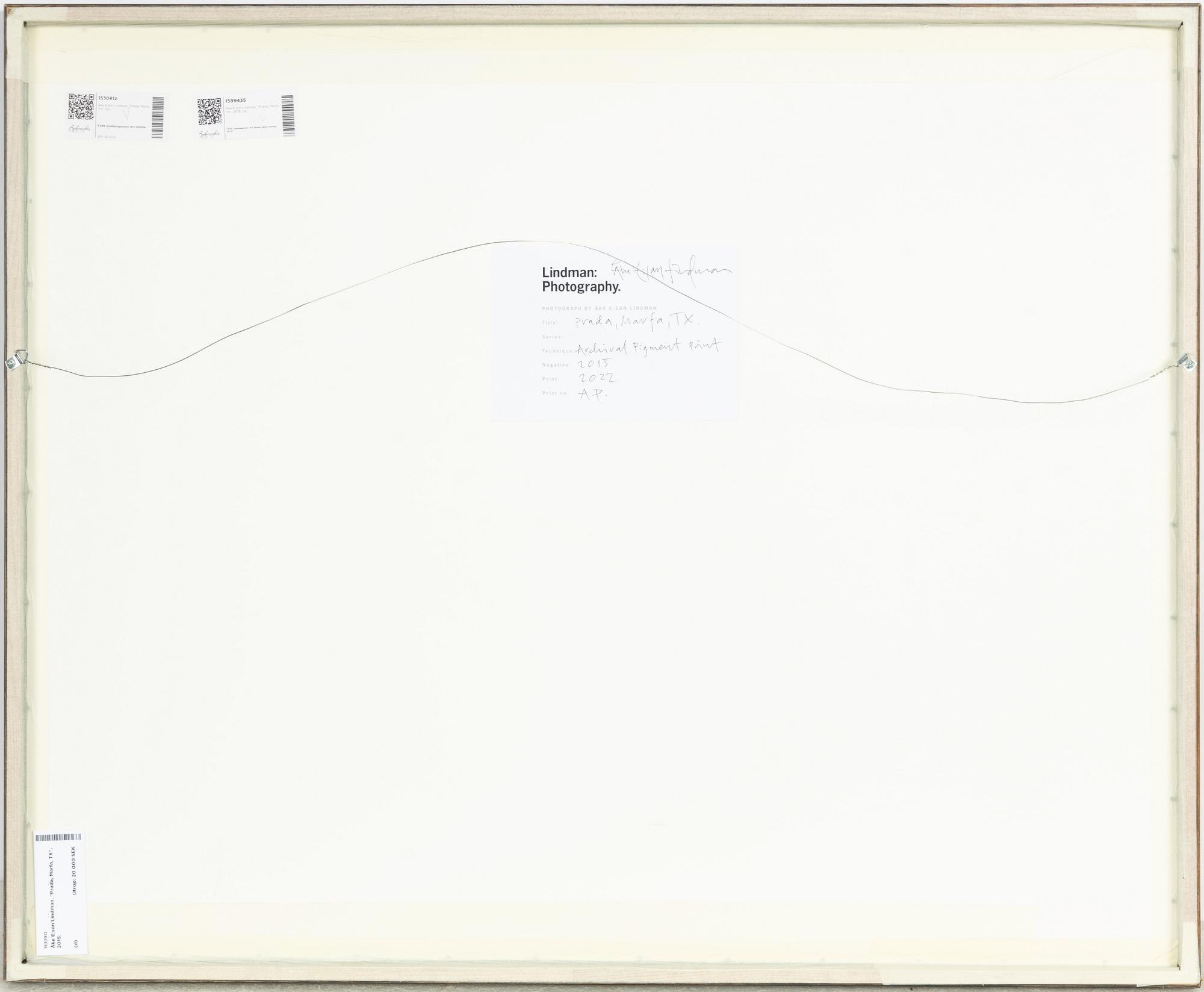 Åke E:son Lindman, 'Prada, Marfa, TX', 2015.