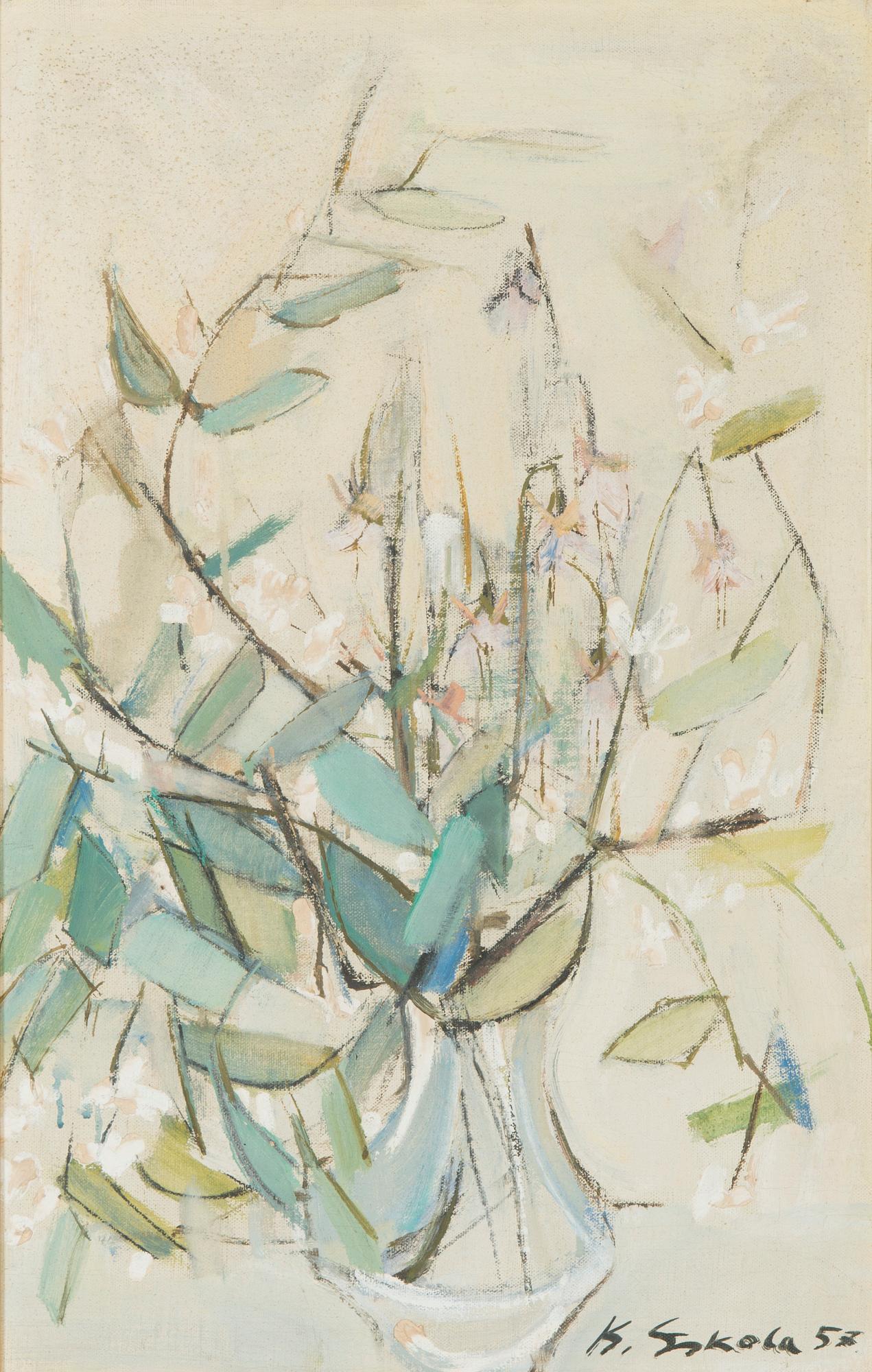 Kalle Eskola, Blommor i vas.