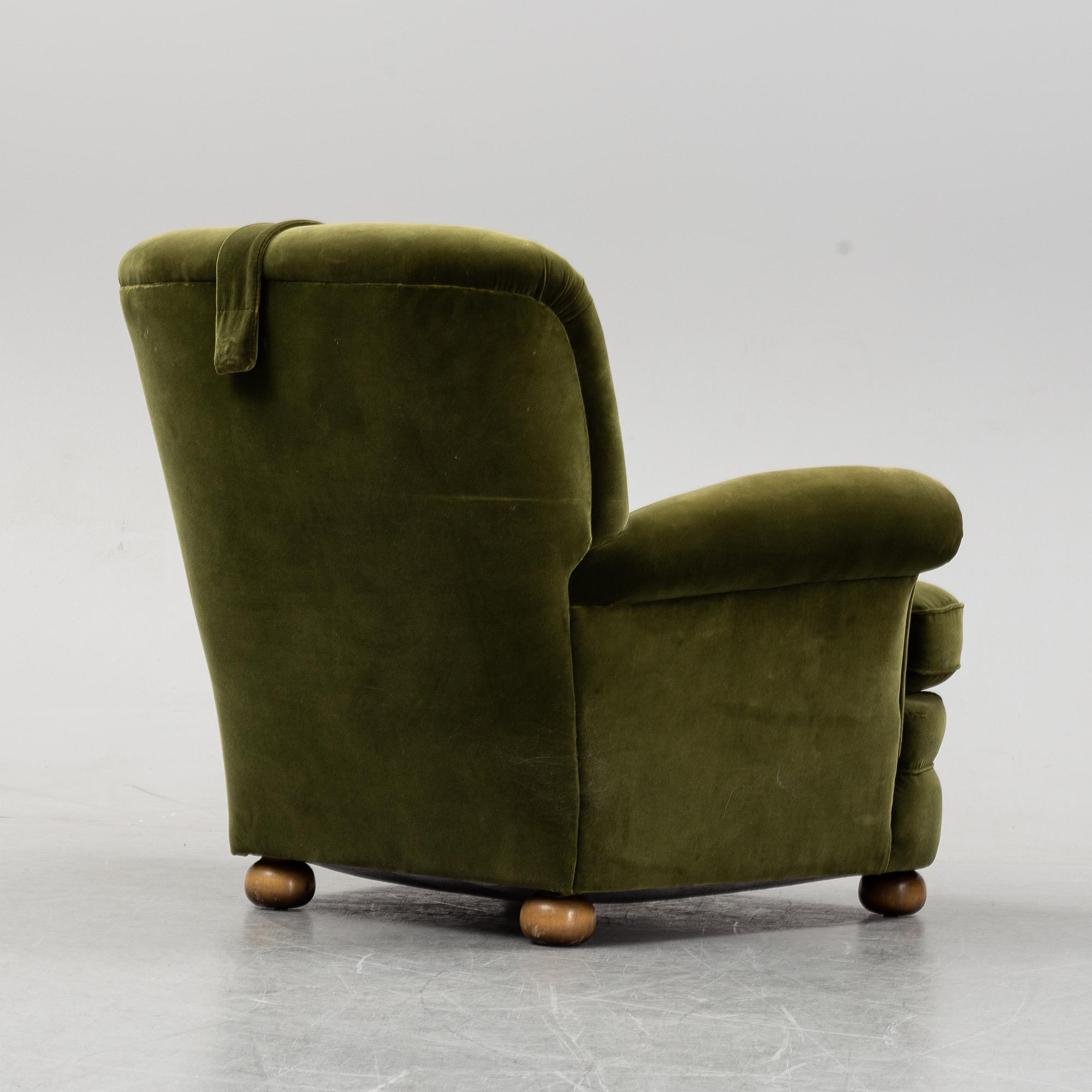 Josef Frank, fåtölj, modell 336, Firma Svenskt Tenn, formgiven 1934.