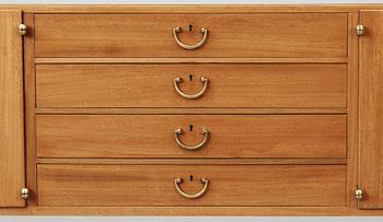 A Josef Frank mahogany sideboard by Svenskt Tenn, model 1015.