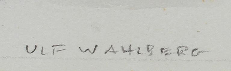 ULF WAHLBERG, gouache, sign.