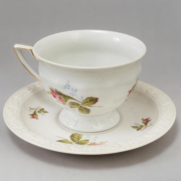 ROSENTHAL, kaffeservis av porslin, 25 delar, Tyskland, 1900-tal.