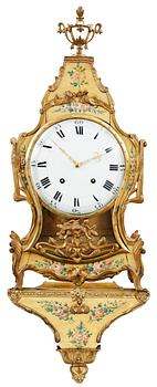 658. A Swiss 18th Century Rococo bracket clock.